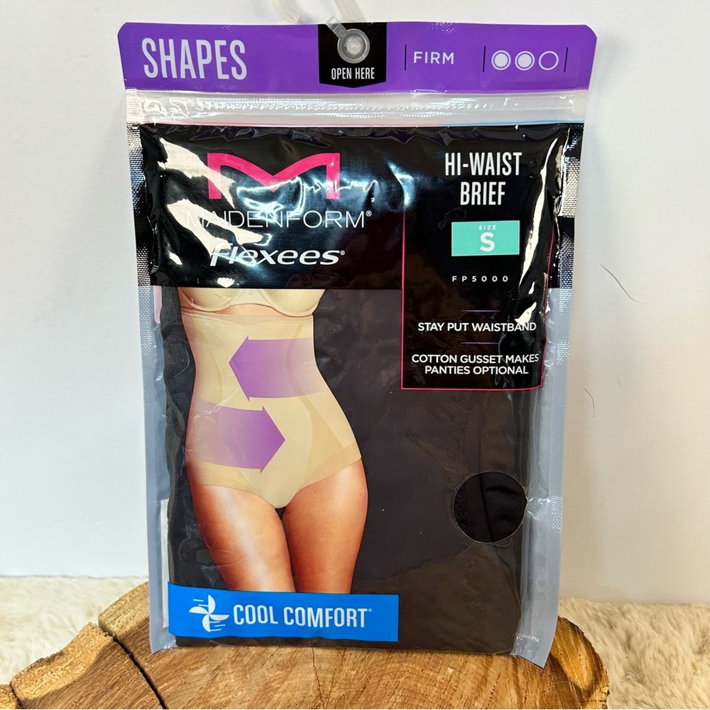 Maidenform Flexees Hi-Waist Brief - Black